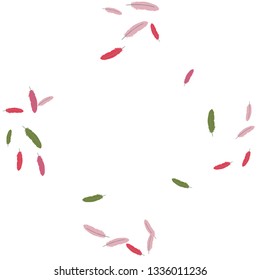 Colorful feathers. Prints of Colored feathers Design for Goods for Pets. Simple Pattern for Print, Logo or Poster. Vector Confetti Background.

