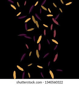 Colorful feathers. Prints of Colored feathers Design for Goods for Pets. Simple Pattern for Print, Logo or Poster. Vector Confetti Background.
