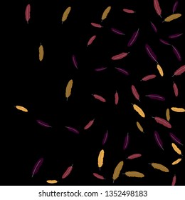 Colorful feathers. Prints of Colored feathers Design for Goods for Pets. Simple Pattern for Print, Logo or Poster. Vector Confetti Background.
