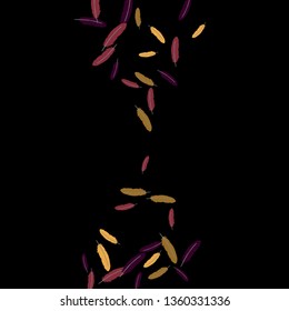 Colorful feathers. Prints of Colored feathers Design for Goods for Pets. Simple Pattern for Print, Logo or Poster. Vector Confetti Background.
