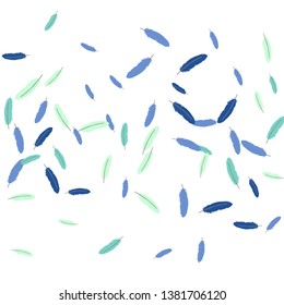 Colorful feathers. Prints of Colored feathers Design for Goods for Pets. Simple Pattern for Print, Logo or Poster. Vector Confetti Background.
