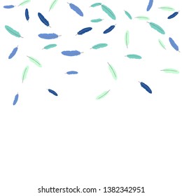 Colorful feathers. Prints of Colored feathers Design for Goods for Pets. Simple Pattern for Print, Logo or Poster. Vector Confetti Background.
