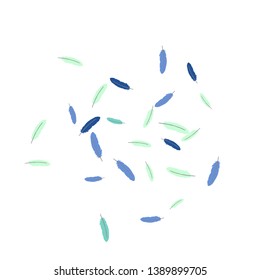 Colorful feathers. Prints of Colored feathers Design for Goods for Pets. Simple Pattern for Print, Logo or Poster. Vector Confetti Background.
