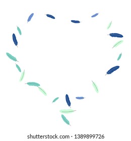 Colorful feathers. Prints of Colored feathers Design for Goods for Pets. Simple Pattern for Print, Logo or Poster. Vector Confetti Background.
