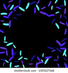 Colorful feathers. Prints of Colored feathers Design for Goods for Pets. Simple Pattern for Print, Logo or Poster. Vector Confetti Background.
