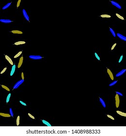 Colorful feathers. Prints of Colored feathers Design for Goods for Pets. Simple Pattern for Print, Logo or Poster. Vector Confetti Background.

