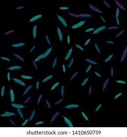Colorful feathers. Prints of Colored feathers Design for Goods for Pets. Simple Pattern for Print, Logo or Poster. Vector Confetti Background.
