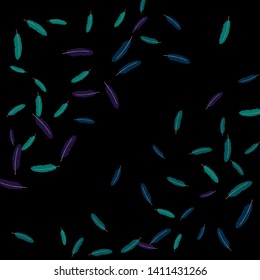 Colorful feathers. Prints of Colored feathers Design for Goods for Pets. Simple Pattern for Print, Logo or Poster. Vector Confetti Background.

