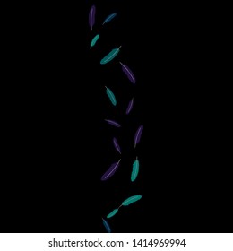 Colorful feathers. Prints of Colored feathers Design for Goods for Pets. Simple Pattern for Print, Logo or Poster. Vector Confetti Background.
