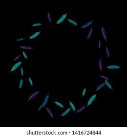 Colorful feathers. Prints of Colored feathers Design for Goods for Pets. Simple Pattern for Print, Logo or Poster. Vector Confetti Background.
