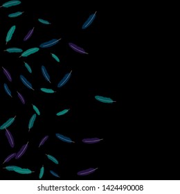 Colorful feathers. Prints of Colored feathers Design for Goods for Pets. Simple Pattern for Print, Logo or Poster. Vector Confetti Background.
