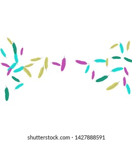 Colorful feathers. Prints of Colored feathers Design for Goods for Pets. Simple Pattern for Print, Logo or Poster. Vector Confetti Background.
