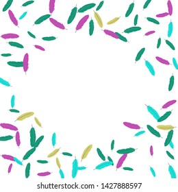 Colorful feathers. Prints of Colored feathers Design for Goods for Pets. Simple Pattern for Print, Logo or Poster. Vector Confetti Background.
