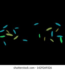 Colorful feathers. Prints of Colored feathers Design for Goods for Pets. Simple Pattern for Print, Logo or Poster. Vector Confetti Background.
