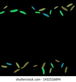 Colorful feathers. Prints of Colored feathers Design for Goods for Pets. Simple Pattern for Print, Logo or Poster. Vector Confetti Background.
