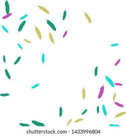 Colorful feathers. Prints of Colored feathers Design for Goods for Pets. Simple Pattern for Print, Logo or Poster. Vector Confetti Background.
