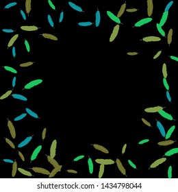 Colorful feathers. Prints of Colored feathers Design for Goods for Pets. Simple Pattern for Print, Logo or Poster. Vector Confetti Background.
