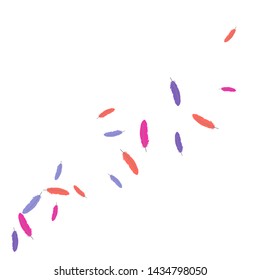 Colorful feathers. Prints of Colored feathers Design for Goods for Pets. Simple Pattern for Print, Logo or Poster. Vector Confetti Background.
