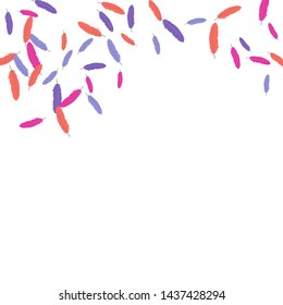 Colorful feathers. Prints of Colored feathers Design for Goods for Pets. Simple Pattern for Print, Logo or Poster. Vector Confetti Background.
