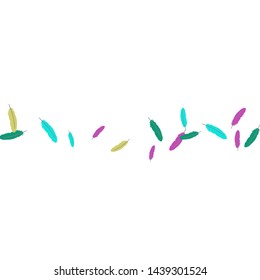 Colorful feathers. Prints of Colored feathers Design for Goods for Pets. Simple Pattern for Print, Logo or Poster. Vector Confetti Background.
