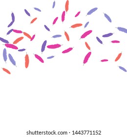 Colorful feathers. Prints of Colored feathers Design for Goods for Pets. Simple Pattern for Print, Logo or Poster. Vector Confetti Background.
