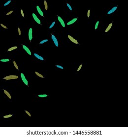 Colorful feathers. Prints of Colored feathers Design for Goods for Pets. Simple Pattern for Print, Logo or Poster. Vector Confetti Background.
