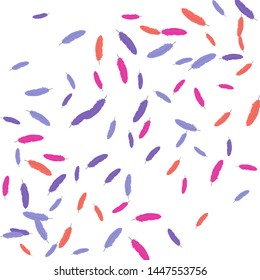 Colorful feathers. Prints of Colored feathers Design for Goods for Pets. Simple Pattern for Print, Logo or Poster. Vector Confetti Background.
