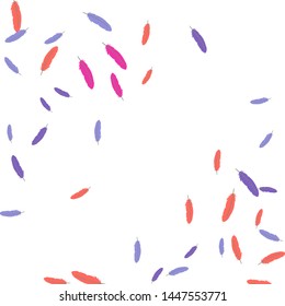 Colorful feathers. Prints of Colored feathers Design for Goods for Pets. Simple Pattern for Print, Logo or Poster. Vector Confetti Background.
