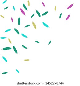 Colorful feathers. Prints of Colored feathers Design for Goods for Pets. Simple Pattern for Print, Logo or Poster. Vector Confetti Background.
