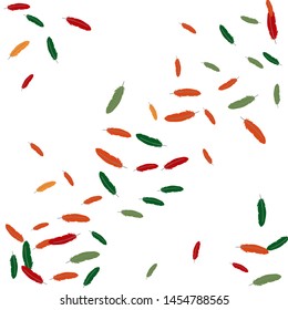 Colorful feathers. Prints of Colored feathers Design for Goods for Pets. Simple Pattern for Print, Logo or Poster. Vector Confetti Background.
