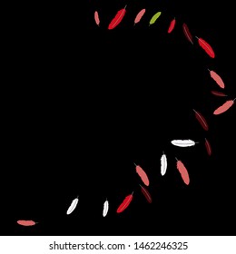 Colorful feathers. Prints of Colored feathers Design for Goods for Pets. Simple Pattern for Print, Logo or Poster. Vector Confetti Background.
