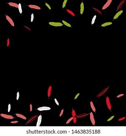 Colorful feathers. Prints of Colored feathers Design for Goods for Pets. Simple Pattern for Print, Logo or Poster. Vector Confetti Background.
