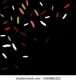 Colorful feathers. Prints of Colored feathers Design for Goods for Pets. Simple Pattern for Print, Logo or Poster. Vector Confetti Background.
