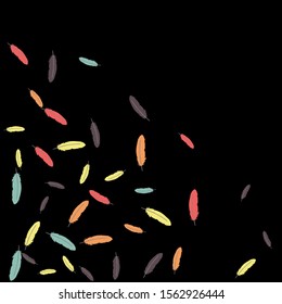 Colorful feathers. Prints of Colored feathers Design for Goods for Pets. Simple Pattern for Print, Logo or Poster. Vector Confetti Background.
