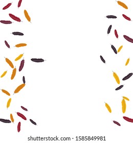 Colorful feathers. Prints of Colored feathers Design for Goods for Pets. Simple Pattern for Print, Logo or Poster. Vector Confetti Background.
