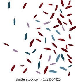 Colorful feathers. Prints of Colored feathers Design for Goods for Pets. Simple Pattern for Print, Logo or Poster. Vector Confetti Background.

