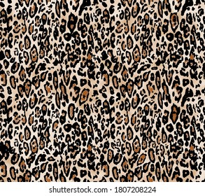 Colorful feature pattern consisting of leopard skin
