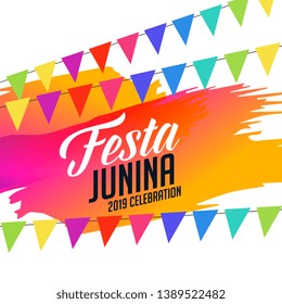 colorful festa junina celebration background