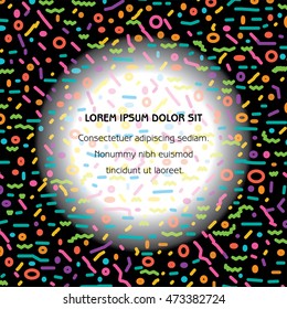 A colorful festive background with space for your type