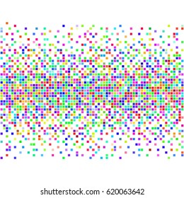 Colorful festive pixel background.  Abstract vector Illustration. Digital design.