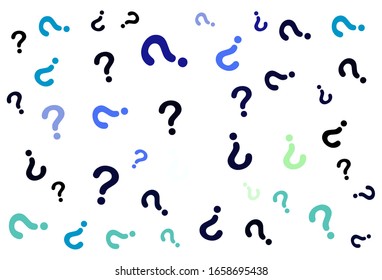 Colorful Festive. with colorful question .with white background.  