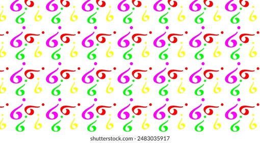 Colorful Festive. with colorful question .with white background.