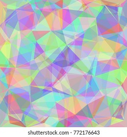 Colorful festive triangle background.  Abstract vector illustration. Modern design.