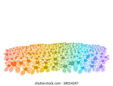 colorful field of blooms