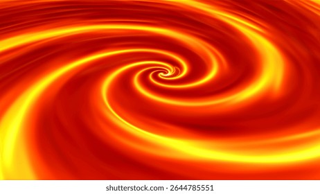 Colorful fiery whirlpool in red yellow tones. 3d vector.