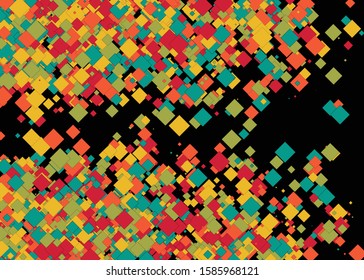 Colorful Figures Universe Distribution Computational Generative Art background illustration