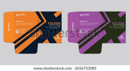 colorful file folder design for real estate and business use. modern document folder template ideal for company reports, office files, and creative corporate branding stationery.