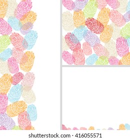 Colorful finger prints illustration