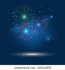 colorful fireworks