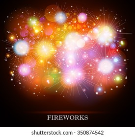 Colorful fireworks